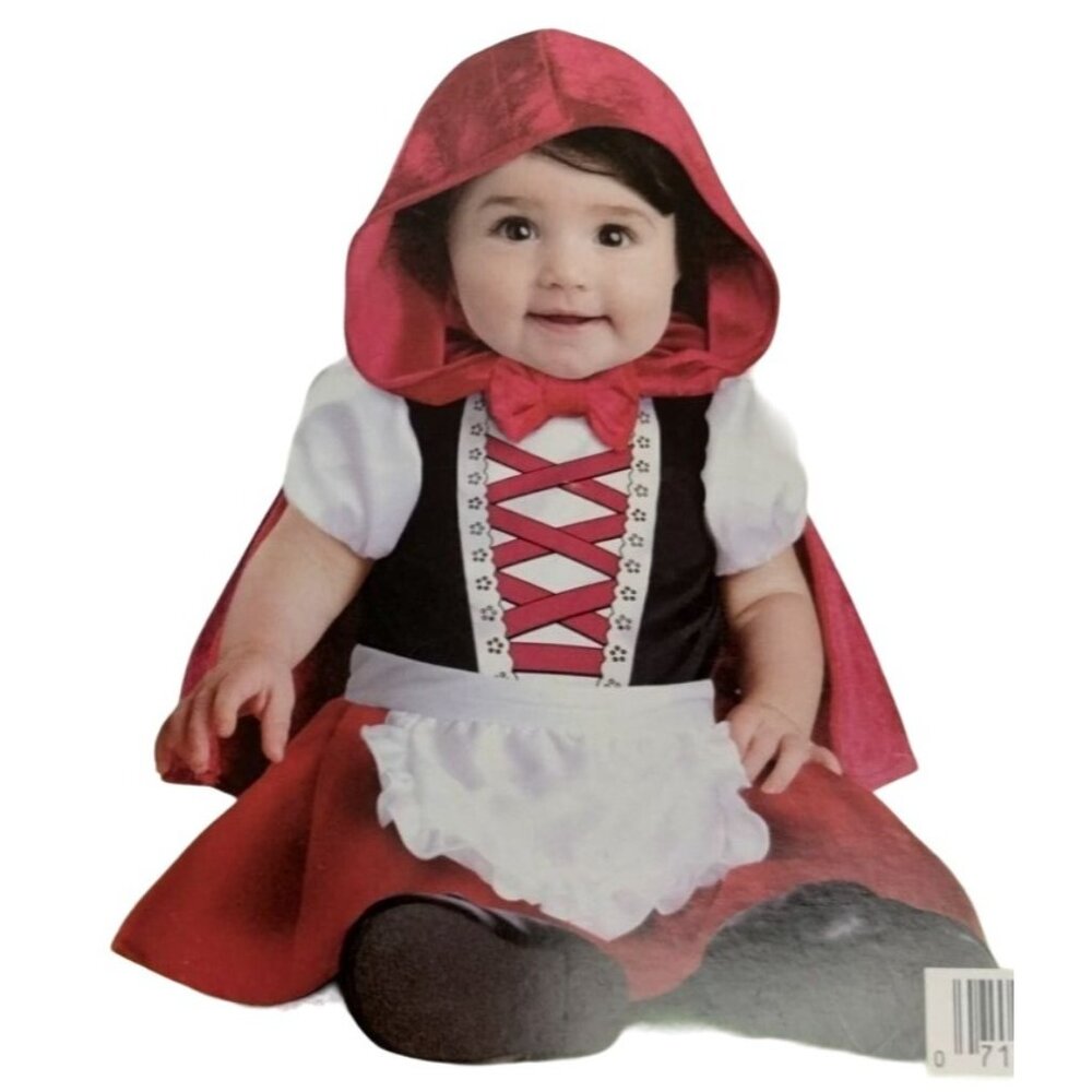 InCharacter Infant 6 to12 Months Baby Red Riding Hood Costume Halloween Outfit